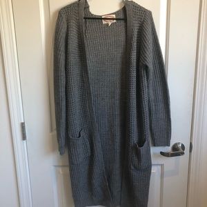 Gray Duster Sweater